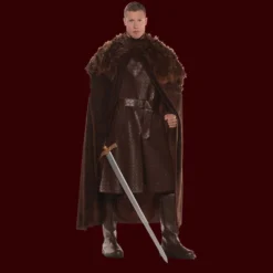 Underwraps Painted Latex Masks, Gloves, Feet & Costumes Renaissance Cape - Brown