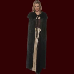 Underwraps Painted Latex Masks, Gloves, Feet & Costumes Renaissance Cape - Black / Black