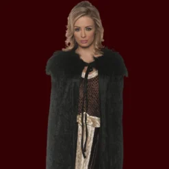 Underwraps Painted Latex Masks, Gloves, Feet & Costumes Renaissance Cape - Black / Black