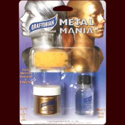 Graftobian Makeup Company Metal Mania Metallic Powder Application Kit Makeup & Tools