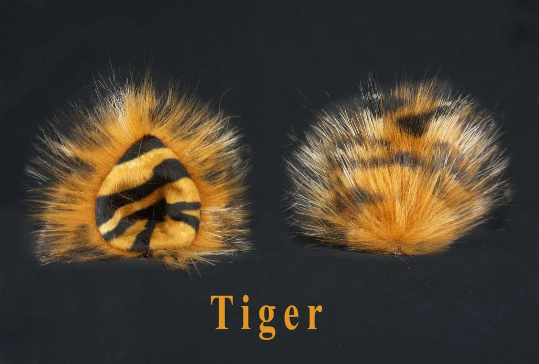 Kritter Klips Painted Latex Masks, Gloves, Feet & Costumes Furry Ears -Natural- Teardrop Style 32 Kritter Klips Painted Latex Masks, Gloves, Feet & Costumes Furry Ears -Natural- Teardrop Style