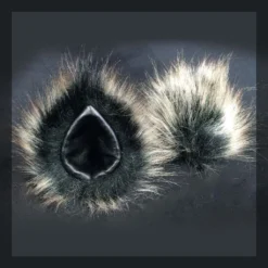 Kritter Klips Black Leather Clip-on Ears