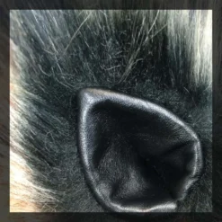 Kritter Klips Black Leather Clip-on Ears
