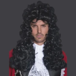 Smiffys Wigs, Lashes, Facial Hair, Furry Ears Pirate Captain