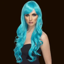 Smiffys Wigs, Lashes, Facial Hair, Furry Ears Desire Long Curly Wig