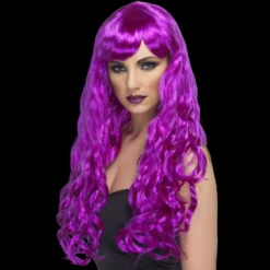 Smiffys Wigs, Lashes, Facial Hair, Furry Ears Desire Long Curly Wig