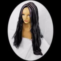 Rubies Costume Co. Wigs, Lashes, Facial Hair, Furry Ears Grey Streaked Black 28 Inch Wig