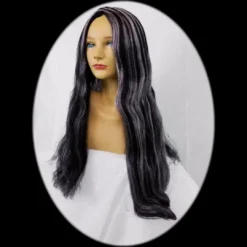 Rubies Costume Co. Wigs, Lashes, Facial Hair, Furry Ears Grey Streaked Black 28 Inch Wig