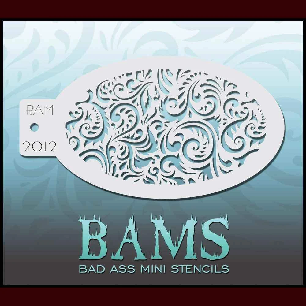 Graftobian Makeup Company Mini Stencil - Filigree 3 Graftobian Makeup Company Mini Stencil - Filigree