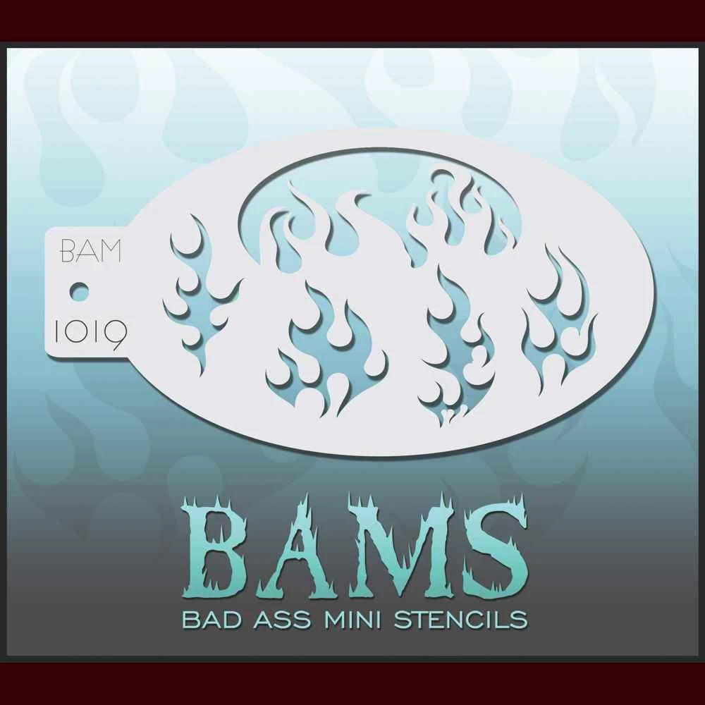 Graftobian Makeup Company Mini Stencil - Flames Stencils 3 Graftobian Makeup Company Mini Stencil - Flames Stencils