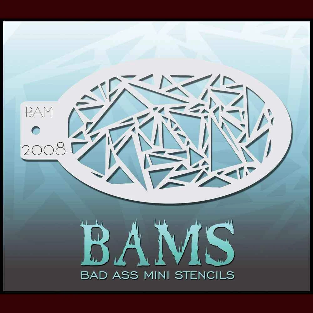 Graftobian Makeup Company Mini Stencil - Shattered Stencils 3 Graftobian Makeup Company Mini Stencil - Shattered Stencils