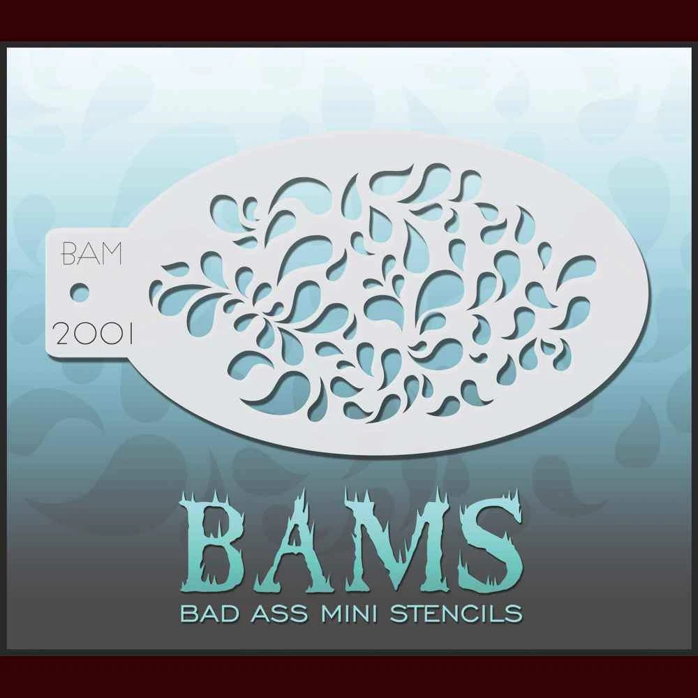 Graftobian Makeup Company Mini Stencil - Splash Stencils 3 Graftobian Makeup Company Mini Stencil - Splash Stencils