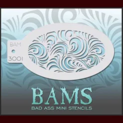 Graftobian Makeup Company Stencils Mini Stencil - Swirls