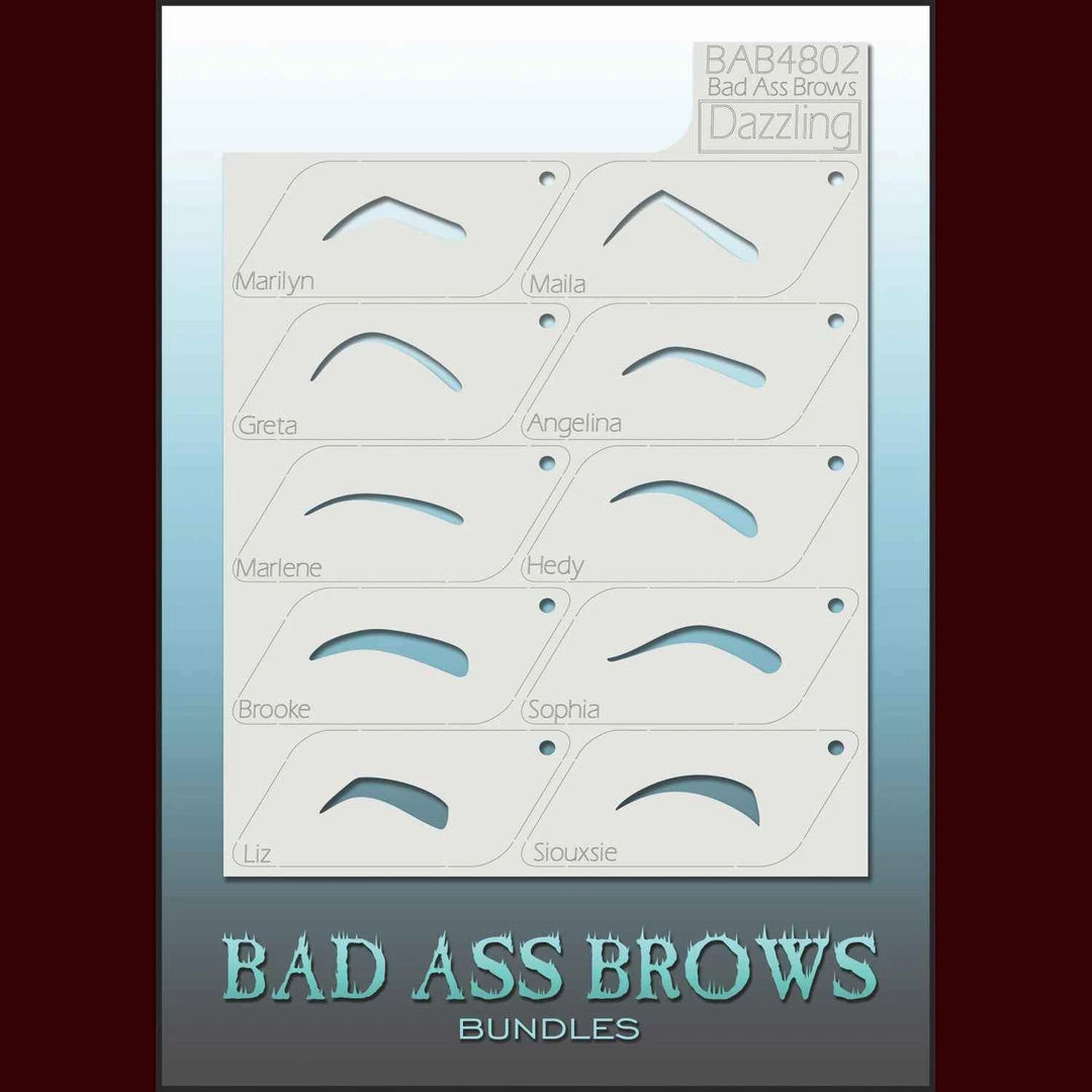 Graftobian Makeup Company Dazzling Eyebrow Stencils 3 Graftobian Makeup Company Dazzling Eyebrow Stencils