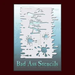 Graftobian Makeup Company Drips And Splats Full Sheet Stencil