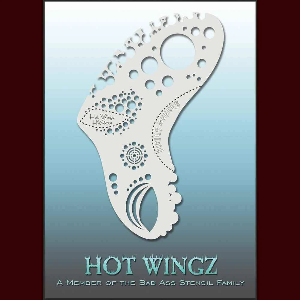 Graftobian Makeup Company Zesty Hot Wingz Stencil 2 Graftobian Makeup Company Zesty Hot Wingz Stencil