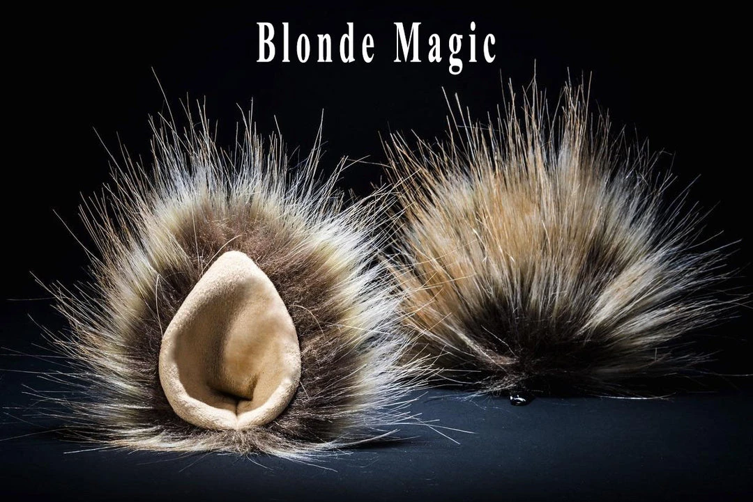 Kritter Klips Painted Latex Masks, Gloves, Feet & Costumes Furry Ears -Natural- Teardrop Style 13 Kritter Klips Painted Latex Masks, Gloves, Feet & Costumes Furry Ears -Natural- Teardrop Style