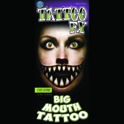 Tinsley Transfers Makeup & Tools Big Mouth - Cheshire Grin Temporary Tattoo