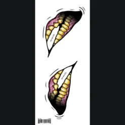 Tinsley Transfers Makeup & Tools Big Mouth - 2 Faced Temporary Tattoo