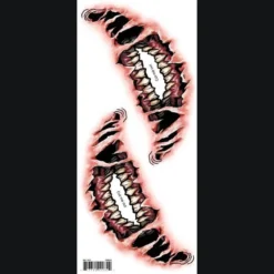Tinsley Transfers Big Mouth - Demon Smile Temporary Tattoo