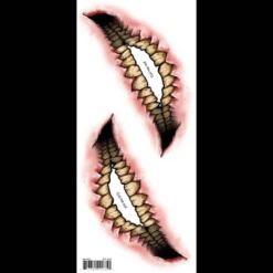 Tinsley Transfers Big Mouth - Evil Grin Temporary Tattoo Makeup & Tools