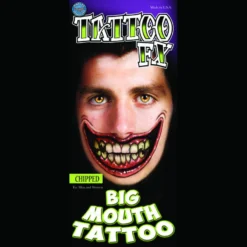 Tinsley Transfers Makeup & Tools Big Mouth - Chipped Temporary Tattoo