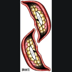 Tinsley Transfers Makeup & Tools Big Mouth - Chipped Temporary Tattoo