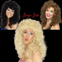 Smiffys Wigs, Lashes, Facial Hair, Furry Ears Boogie Babe