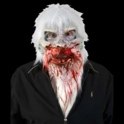 Zagone Studios Painted Latex Masks, Gloves, Feet & Costumes White Bloody Fur Costume Collar