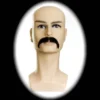 Garland Wigs, Lashes, Facial Hair, Furry Ears El Macho Costume Moustache