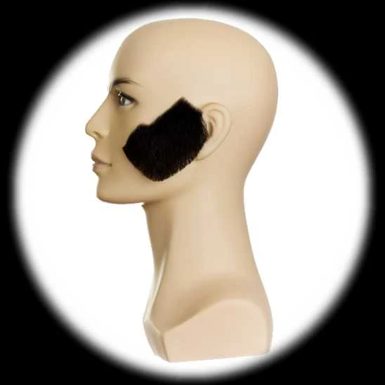 Garland Fake Sideburns Wigs, Lashes, Facial Hair, Furry Ears 3 Garland Fake Sideburns Wigs, Lashes, Facial Hair, Furry Ears