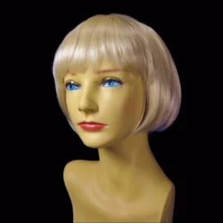 Garland Wigs, Lashes, Facial Hair, Furry Ears Blonde 10 Inch Bob Wig With Bangs