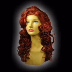 Garland Wigs, Lashes, Facial Hair, Furry Ears Auburn 20 Inch Long Curly Wig