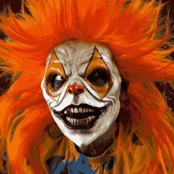 FX Faces Rip-Off: Skull With Clown Skin Foam Latex Masks