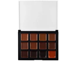EBA European Body Art Makeup & Tools Encore 12 Color Master Palette - Deep Dark