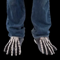 Zagone Studios Skeleton Costume Feet Painted Latex Masks, Gloves, Feet & Costumes