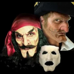 Woochie By Cinema Secrets Foam Latex Masks Captain Hook Pirate Prosthetic Mask