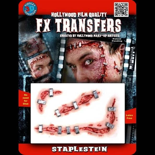 Tinsley Transfers Injury FX Staplestein - 3D FX Transfers 3 Tinsley Transfers Injury FX Staplestein - 3D FX Transfers