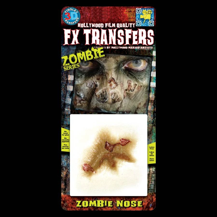 Tinsley Transfers Zombie Nose Decay - 3D FX Transfers 3 Tinsley Transfers Zombie Nose Decay - 3D FX Transfers