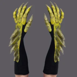 Zagone Studios Painted Latex Masks, Gloves, Feet & Costumes Dragon Gloves - Green