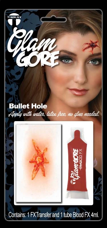 Tinsley Transfers Injury FX 3D Glam Gore Transfer Kit - Bullet Hole 5 Tinsley Transfers Injury FX 3D Glam Gore Transfer Kit - Bullet Hole