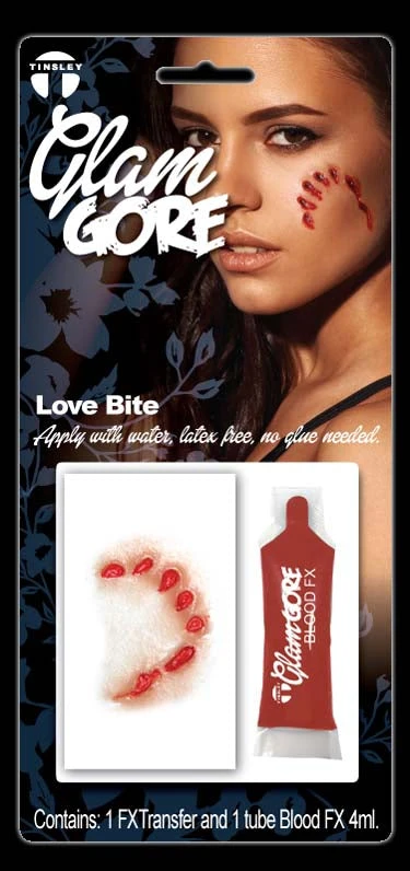 Tinsley Transfers Injury FX 3D Glam Gore Transfer Kit - Love Bite 5 Tinsley Transfers Injury FX 3D Glam Gore Transfer Kit - Love Bite