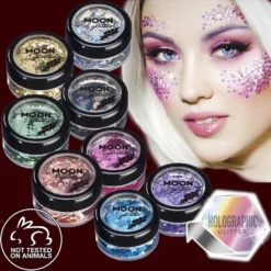 Moon Creations Makeup & Tools Holographic Chunky Glitter 3g
