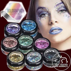 Moon Creations Holographic Glitter Shapes 3g