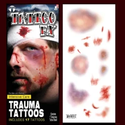 Tinsley Transfers Intensive Care Tattoo Wound Sheet