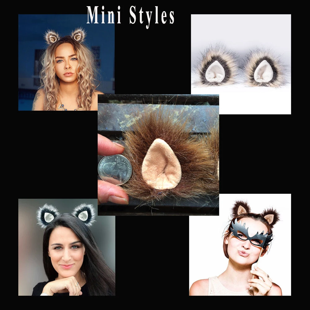 Kritter Klips Furry Ears - Mini 3 Kritter Klips Furry Ears - Mini