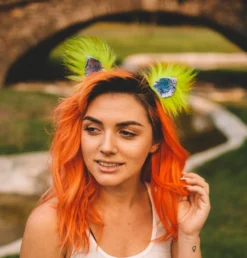 Kritter Klips Lavender Limelight Clip-on Ears