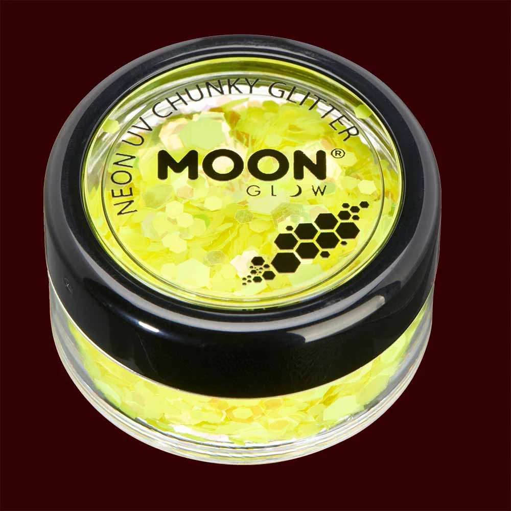 Moon Creations Neon UV Chunky Glitter 3g Makeup & Tools 11 Moon Creations Neon UV Chunky Glitter 3g Makeup & Tools
