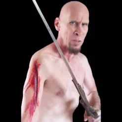 Michael Davy Film & T.V. Makeup Sworded (Large Laceration Wound) Injury FX