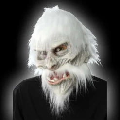 Zagone Studios White Warrior Mask Painted Latex Masks, Gloves, Feet & Costumes